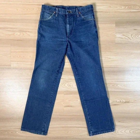 Vintage Wrangler 936PWD Men's Jeans 32x30 | Medium Wash Straight Leg Denim - Picture 3 of 5